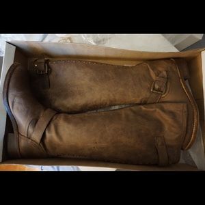 Steven Madden Lynxx Brown Leather Riding Boots!